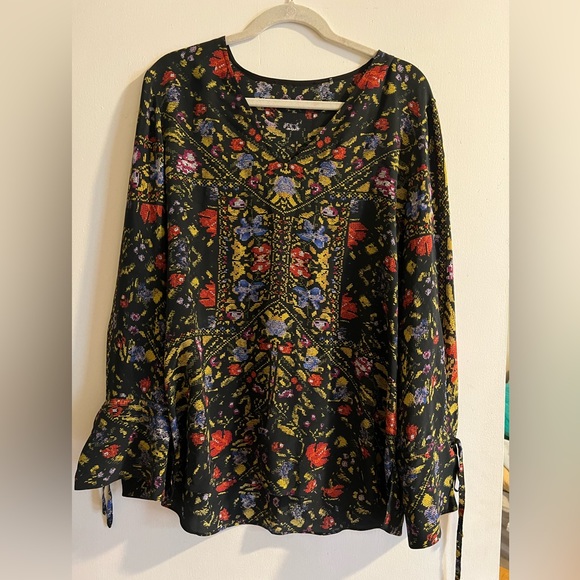 Kobi Halperin 100% SILK Top Women's L - Picture 2 of 6